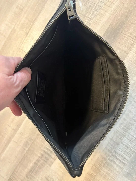 COACH Large Pouch Buffalo Plaid - Picture 5 of 8